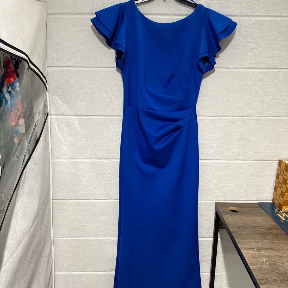 Elegant Blue Women's Dress